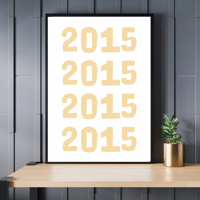 Image 2 of Bold Year Repeat Personalised Print