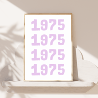 Image 5 of Bold Year Repeat Personalised Print