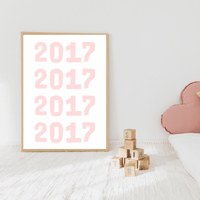 Image 4 of Bold Year Repeat Personalised Print