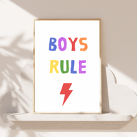 Image 3 of Girl Power & Boys Rule Prints