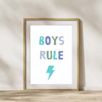 Image 4 of Girl Power & Boys Rule Prints