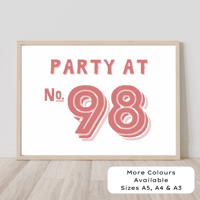 Image 1 of Party At… Personalised Print