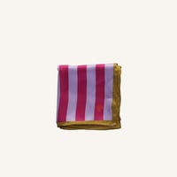 Image 1 of Silk scarf Positano purple + sunset lilac