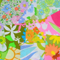 Image 4 of 1970s Retro Floral Print Charm Packs 42 Pieces