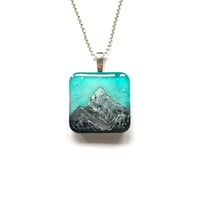 Image 2 of Mount Everest Hand Painted Resin Pendant