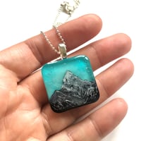 Image 3 of Mount Everest Hand Painted Resin Pendant