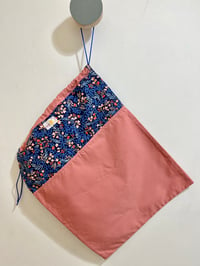 Image 3 of Bolsa de zapatos infantil y/o funda de castañuelas salmón y azul