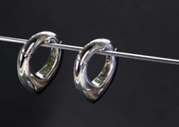 Image 1 of Ear Weights - JANE - Silver - Stainless Steel - Magnetic Hangers for Stretched Ears - 6MM 2G
