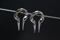Image 1 of Ear Weights - TITUS - Keyhole Pincer - Silver - Stainless Steel 316L Weights - Ear Hangers for Stret
