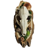 Image 1 of Woodland Themed Fox Skull Plaque