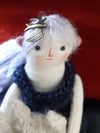    Wren and cat ~ Handmade character doll ~ ready to ship