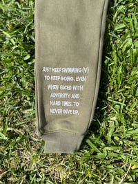 Image 2 of Green Signature Logo Jogger Pants