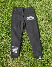 Image 1 of Black Signature Logo Jogger Pants