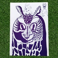 Owl Silkscreen A3