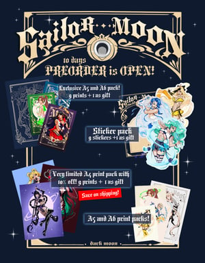 Image of Sailor Moon sticker pack PREORDER 