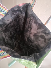 Image 3 of Rainbow Patchwork tote bag