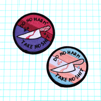 Image 3 of DO NO HARM, TAKE NO SHIT PRIDE FLAG PATCHES