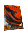 SPEC 5" x 7" orange painting