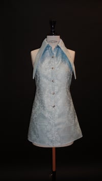 Blue pill mini dress 