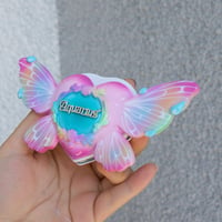 Image 1 of "Aquarius" Hand Made Compact Mirror