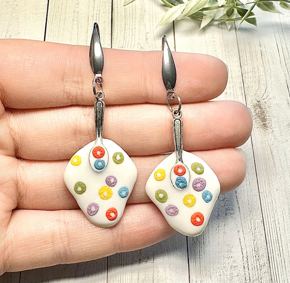 Image of Fruity Cereal Dangle Earrings