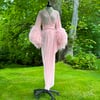 Baby Pink Sheer "Selene" Dressing Gown Limited Edition 