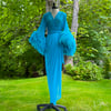 Turquoise Sheer "Selene" Dressing Gown Limited Edition