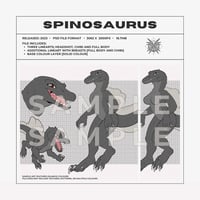 SPINOSAURUS LINEART TEMPLATE