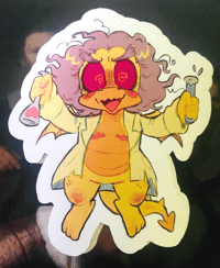 Trans Lab Ray Scientist Sticker