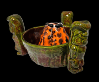 Image 2 of Vintage LaTour Hawaii Ku Volcano Bowl FREE SHIPPING 