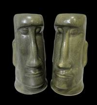 Image 1 of Vintage Kahiki Green S&P Shakers FREE SHIPPING 