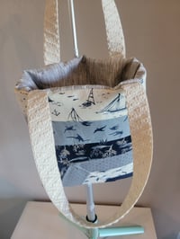 Image 3 of Coastal Calm - patchwork tote bag 