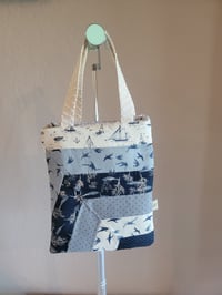 Image 4 of Coastal Calm - patchwork tote bag 