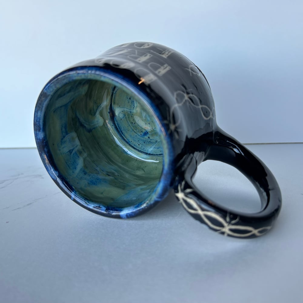 Image of thoughts and prayers mug 