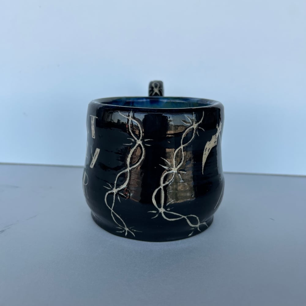 Image of thoughts and prayers mug 