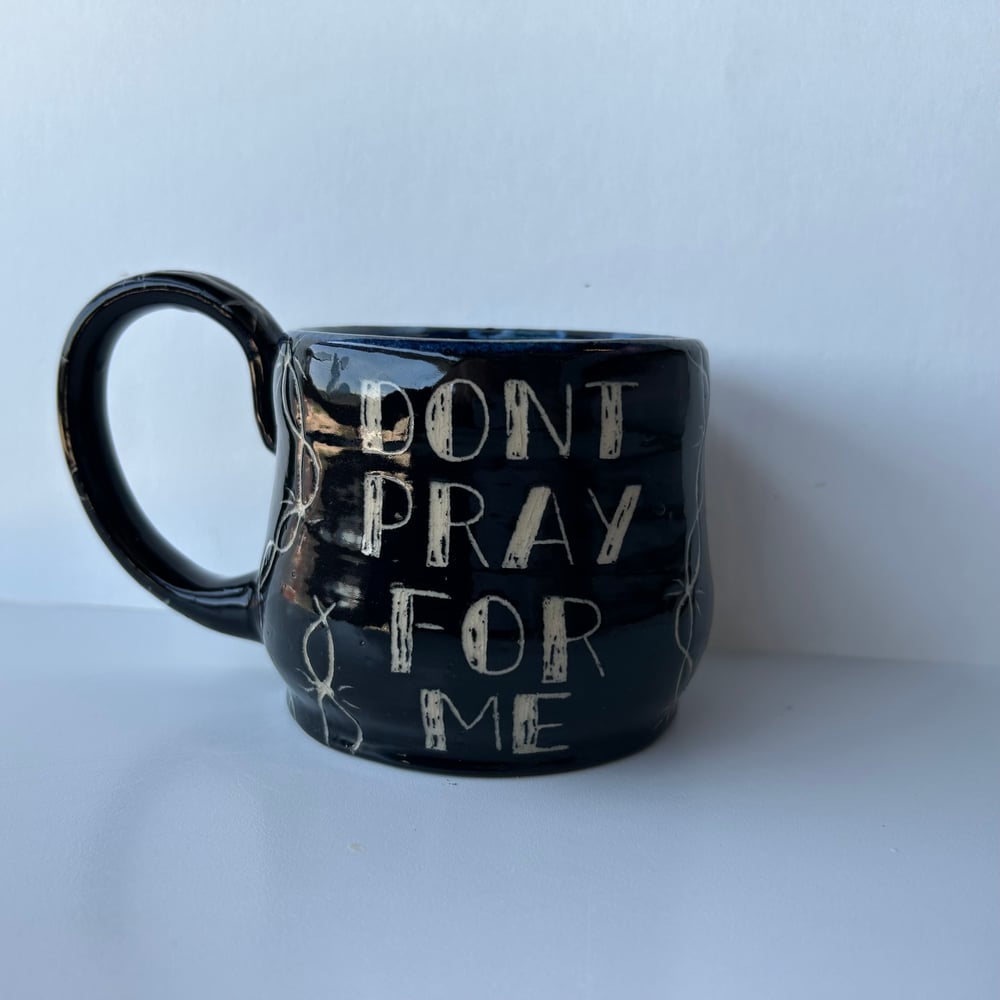 Image of thoughts and prayers mug 