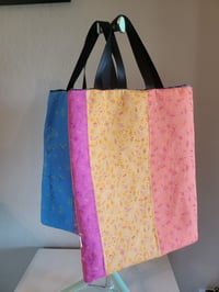 Image 1 of Deco Glow patchwork tote bag