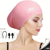  Swimming, Diving & Water Sports Swimming Cap With Ear Prot..