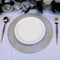  6pcs, 12.6 Inch Golden Rim..