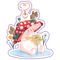 Image 1 of CRYING MUSHROOM - KEYCHAIN