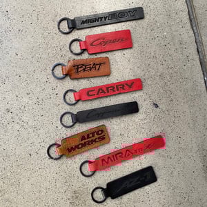 Image of Leather Laser Engraved Keyring