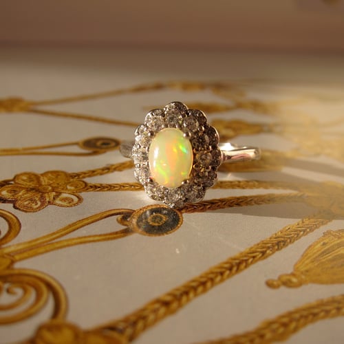 Image of Phoenix fire opal ring