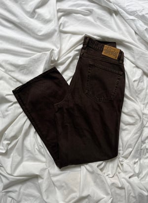 Stussy Big Ol' Denim Jeans "Espresso" Overdyed - Size 32