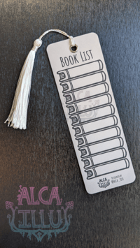 Image 3 of Slay your TBR Pile - Fantasy Crystal Sword - Reading List Tracker Bookmark