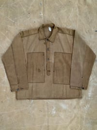 Image 2 of WWI US ARMY BROWN DENIM PULLOVER SHIRT