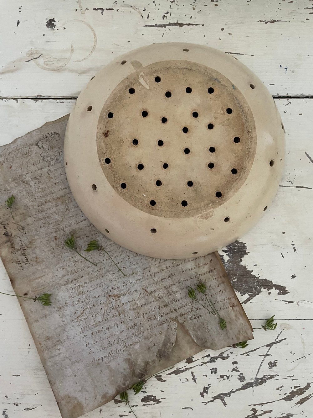 Image of French Stoneware Berry Bowl 
