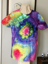 Image 1 of Rainbow Geode Ice Dyed T-Shirt - Unisex/Men's Large - FREE SHIPPING