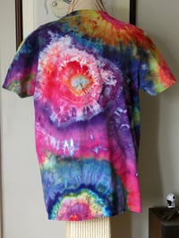 Image 2 of Rainbow Geode Ice Dyed T-Shirt - Unisex/Men's Large - FREE SHIPPING