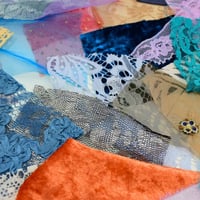 Image 4 of Velvet Tulle Lace Offcuts Craft Pack 100 Pieces