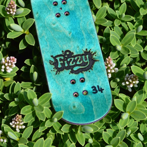 Image of 34mm Fizzy Abstract Art Split Ply Deck Blue/Purple